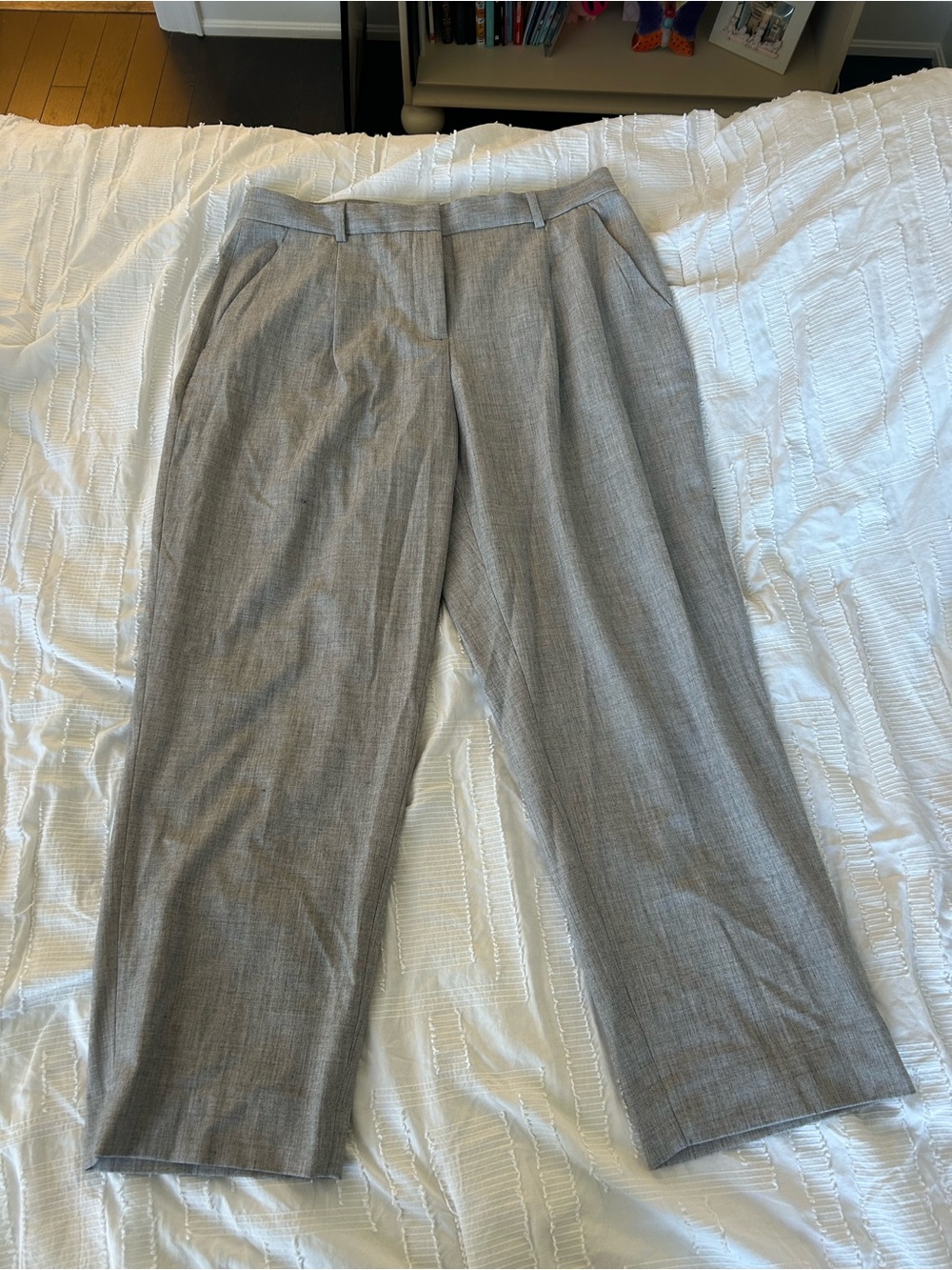 Abercrombie & Fitch Light Gray Tailored Trousers  - Curve Love - SHORT length